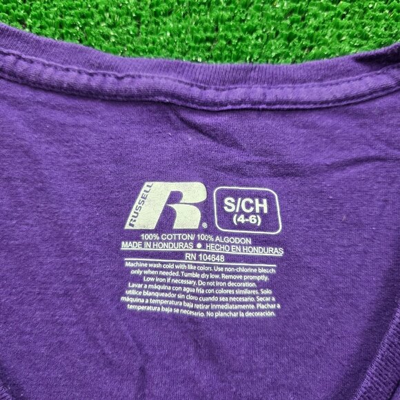 Stephen F. Austin Lumberjacks Tshirt Womens Small Purple Football NCAA V-Neck - Picture 5 of 6